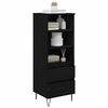 vidaXL Highboard Crni hrast 40 x 36 x 110 cm Konstruirano drvo