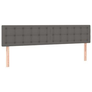 vidaXL Uzglavlja siva 160x5x78/88 cm od umjetne kože