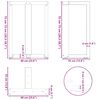 vidaXL Noge za blagovaonski stol T-oblika 2 kom antracit 60x35x(72-73) cm čelik