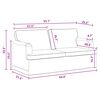 vidaXL Sofa Tamno siva 142 x 80 x 85 cm tkanina