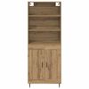 vidaXL Highboard Umjetnički hrast 69,5 x 34 x 180 cm