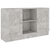 vidaXL Komoda siva boja betona 120 x 30,5 x 70 cm konstruirano drvo