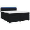 vidaXL Boxspring krevet s madracem Crna 160 x 200 cm Tkanina