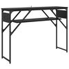 vidaXL Konzolnistol Crni hrast Konstruirano drvo 105x30x75cm