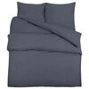 vidaXL Set posteljine za poplun antracit 240x220 cm lagana mikrovlakna