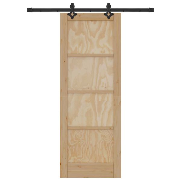 vidaXL Klizna vrata ORKDAL Smeđa 73,5 x 198,5 cm Čvrsto borovo drvo