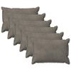 vidaXL Presvlaka za jastuk 6 pcs HOUTEN Svjetlosiva 50 x 80 cm Bar&scaron;un