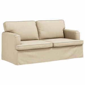 vidaXL Sofa Krema 162 x 80 x 85 cm tkanina