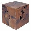 vidaXL Stolica smeđi 40x40x45 cm od masivne tikovine