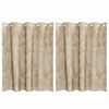 vidaXL Bar&scaron;unaste zavjese sa zavjesama 2 pcs Krema 140 x 140 cm Bar&scaron;un