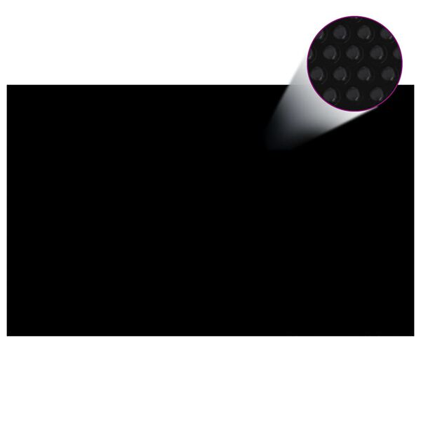 vidaXL Plutajući PE solarni pokrov za bazen 260 x 160 cm crno-plavi