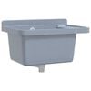 vidaXL Umivaonik za zidnu montažu sivi 50x35x24 cm od smole
