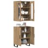 vidaXL Highboard 2 pcs hrast artisan Konstruirano drvo