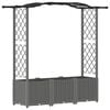 vidaXL Povi&scaron;eni krevet s mrežom i krovom Svjetlosiva 164 x 40 x 138 cm