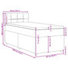 vidaXL Box spring krevet s madracem crni 90x190 cm od tkanine