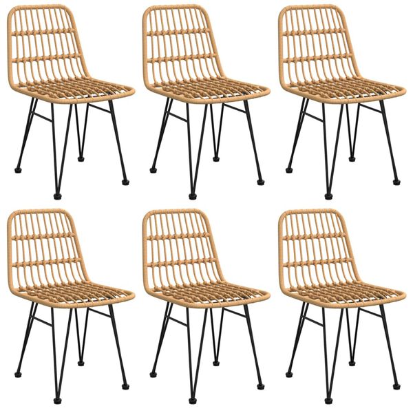 vidaXL 7-dijelni vrtni blagovaonski set od poliratana