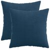 vidaXL Presvlaka za jastuk 2 pcs HEERLEN Mornarsko plava 30 x 30 cm