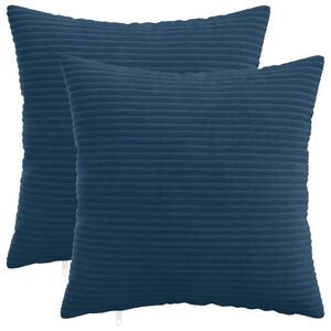 vidaXL Presvlaka za jastuk 2 pcs HEERLEN Mornarsko plava 30 x 30 cm