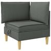 vidaXL Kutna Sofa s Pohranom Tamnosiva Tkanina