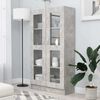 vidaXL Vitrina siva boja betona 82,5 x 30,5 x 150 cm konstruirano drvo