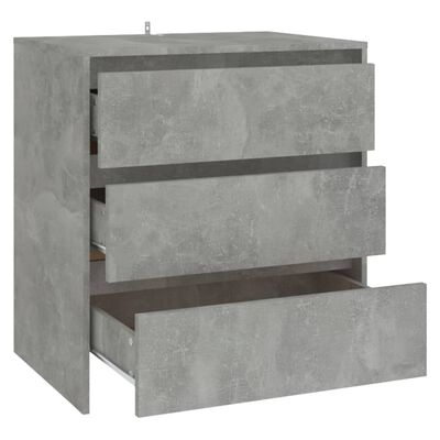 vidaXL Komoda siva boja betona 70 x 41 x 75 cm od iverice
