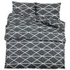 vidaXL Set posteljine za poplun sivi 200x220 cm pamučni