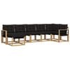 vidaXL Set vanjskih sofa 7 kom. Bijela i crna