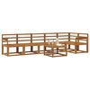vidaXL Set vanjskih sofa 7 pcs Prirodna Čvrsto drvo akacije