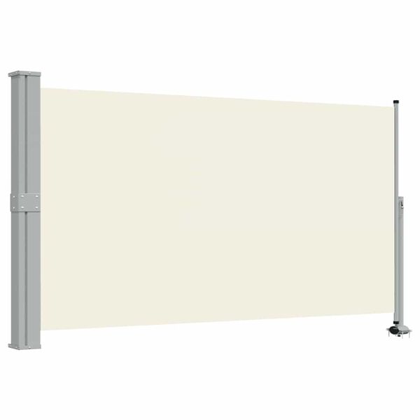 vidaXL Uvlačiva bočna tenda za terasu 140 x 300 cm krem