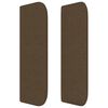 vidaXL Uzglavlje s u&scaron;ima tamnosmeđe 147x16x78/88 cm od tkanine