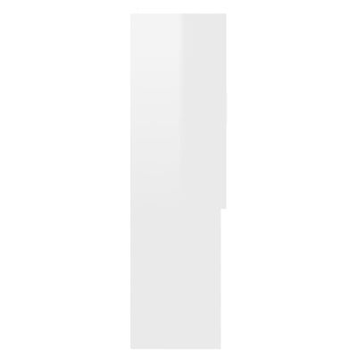 vidaXL Ormarić za perilicu rublja visoki sjaj bijeli 70,5x25,5x90 cm