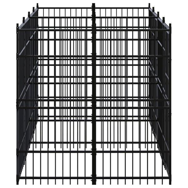 vidaXL Vanjski kavez za pse čelični 11,06 m²