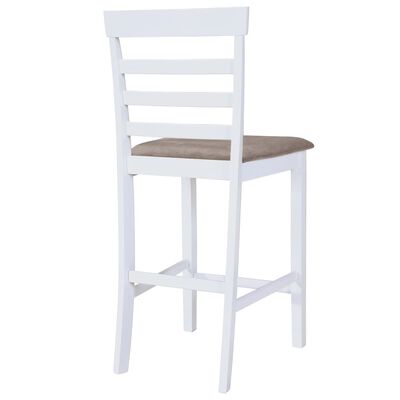 vidaXL Barske stolice od tkanine 2 kom bijela