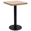 vidaXL Bistro stol svjetlosmeđi 50 x 50 cm MDF