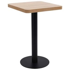 vidaXL Bistro stol svjetlosmeđi 50 x 50 cm MDF