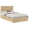 vidaXL Krevet s od storage Sonoma hrast 120 x 200 cm Konstruirano drvo