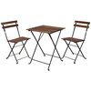 ProGarden 3-dijelni bistro set crni
