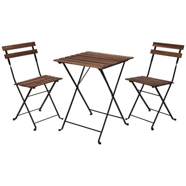 ProGarden 3-dijelni bistro set crni