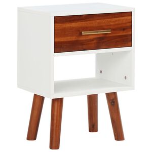 vidaXL Noćni ormarić od masivnog bagremovog drva 40 x 30 x 57 cm