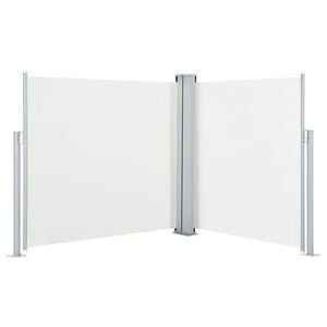vidaXL Uvlačiva bočna tenda 120 x 600 cm krem