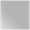 vidaXL LED kupaonsko ogledalo s ogledalom *Transparent*an 40 x 40 cm