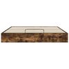 vidaXL Otomanski krevet s pohranom Dimljeni Hrast 203 x 160 x 25 cm