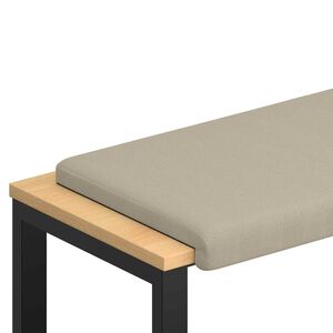 vidaXL Jastučić za klupu Teksturirani bar&scaron;un Pijesak Dubina 35 cm