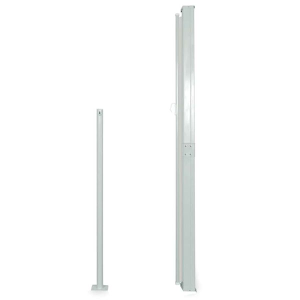 vidaXL Uvlačiva bočna tenda 160 x 500 cm crna