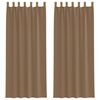 vidaXL Voile zavjese s petljama 2 kom svijetlosmeđe 140x260 cm