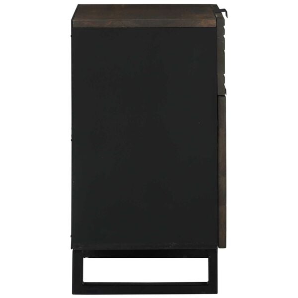 vidaXL Noćni ormar s ladicama Orah 50 x 33 x 60 cm Čvrsto drvo akacije