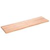 vidaXL Kupaonska radna ploča svjetlosmeđa 180x50x(2-4) cm masivno drvo