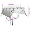vidaXL Tenda bimini s 4 luka i mrežastim zidovima 243x(230-244)x137 cm