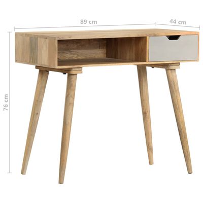 vidaXL Konzolni stol od masivnog drva manga 89 x 44 x 76 cm
