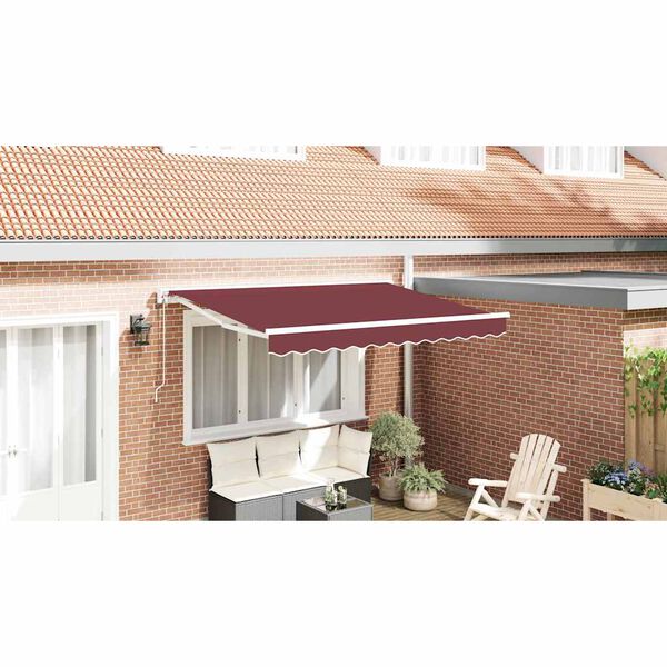 vidaXL Okvir tende Tamno crvena 300 x 200 cm Poliester s PU premazom